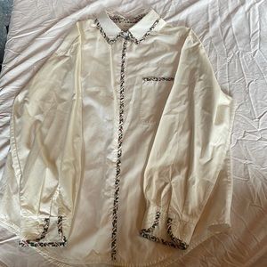 Vintage Talbots Christmas Blouse